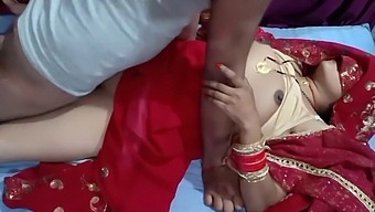 Amateur Indian Couple'S Wedding Night In The Bedroom
