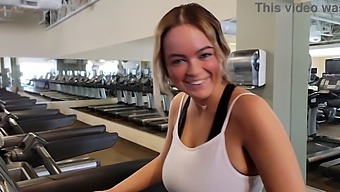 Alexis Kay, A Busty Woman With Natural Assets, Is Picked Up At The Gym And Receives A Creampie
