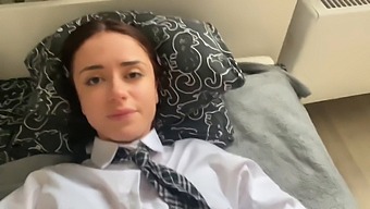 Verified Amateur Performs Blowjob On Step Sister'S Boyfriend