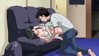 A Young Anime Maiden Experiences Her First Sexual Encounter With Her Boyfriend, Riding His Penis With Passion