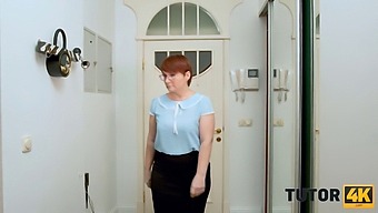 Tutor4k'S Mature Redhead Disproves Rumors Of Strictness In Steamy Classroom Encounter