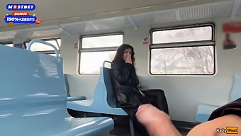 A Man Gets A Blowjob From A Stranger On A Train And Then Goes Around The Carriages With The Man’s Semen On His Face.